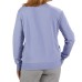  Ladies' French Terry Crewneck, Purple, 2X