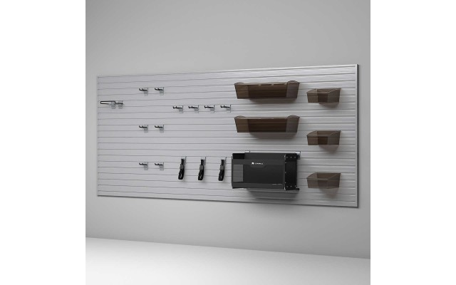 Flow Wall Garage Hardware Set, Silver