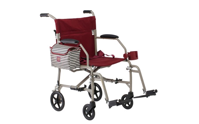 Freedom 3 Transport Wheelchair by , Red