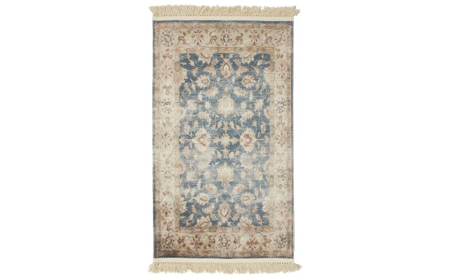  Anita Cotton Accent Rug, 26 in. x 45 in, Navy