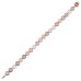Freshwater Cultured 8-8.5mm Pink Multi Color Pearl 14kt Rose Gold Bracelet