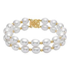 Freshwater Cultured 8-9mm Pearl 14kt Yellow Gold Bracelet