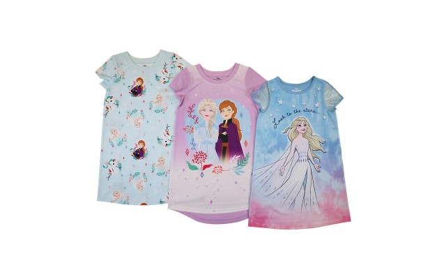 Frozen  Kids' 3-pack Nightgown, One Color, 6