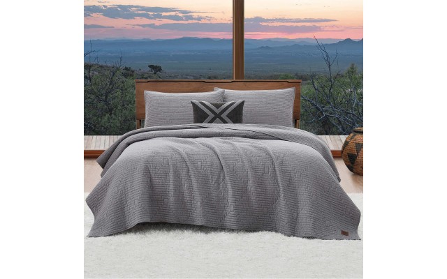  4-piece Quilt Set, Ray Chambray, One Color, Queen