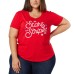  Ladies' Americana Tee, Red, XX-Large