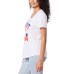  Ladies' Americana Tee, White, X-Large