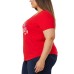  Ladies' Americana Tee, Red, XX-Large