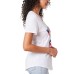  Ladies' Americana Tee, White, X-Large