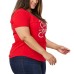  Ladies' Americana Tee, Red, XX-Large