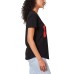  Ladies' Americana Tee, Black, X-Large