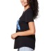  Ladies' Americana Tee, Black, X-Large