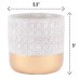 Geometric Cement Plant Pots by Inspirella, 2 Pack