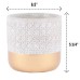 Geometric Cement Plant Pots by Inspirella, 2 Pack