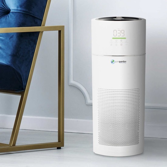  4-in-1 Large Room 360 Degree Air Purifier with True HEPA Filter and High Performing CADR