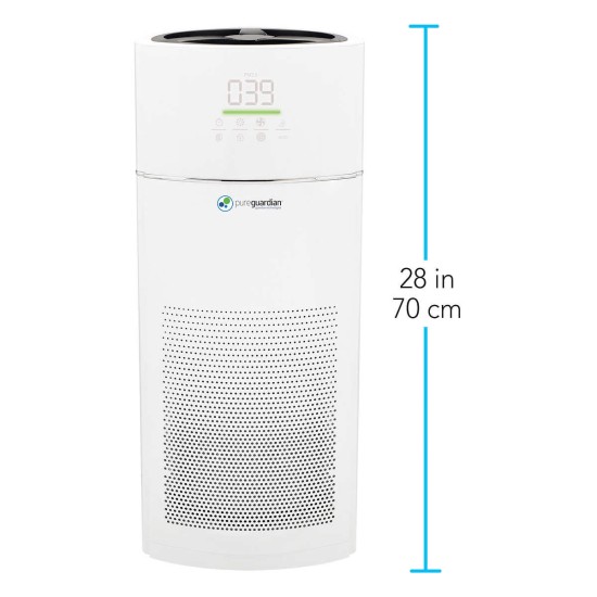  4-in-1 Large Room 360 Degree Air Purifier with True HEPA Filter and High Performing CADR