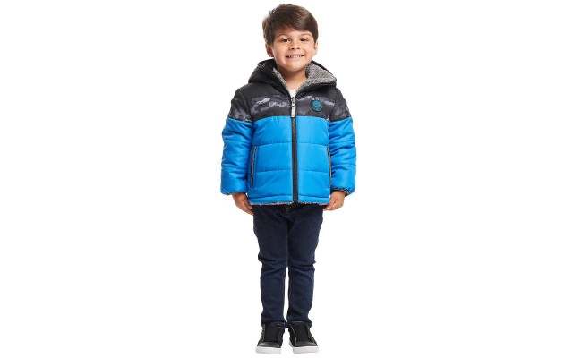  Kids Reversible Jacket, Blue or Red, Blue, 2T