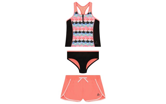  Youth 3-piece Swim Set, Pink, One Color, Large
