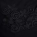  Ladies' Pullover with Lace, Black, 2X