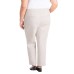  Ladies' Pull-on Ankle Pant, Beige, 2X
