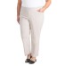  Ladies' Pull-on Ankle Pant, Beige, 2X