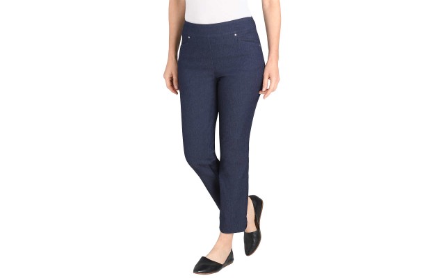  Ladies' Pull-on Ankle Pant, Blue, Small