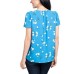  Ladies' V-Neck Blouse, Black, X-Large