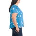  Ladies' V-Neck Blouse, Black, Large