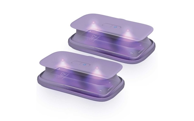  UV Clean Portable Phone Sanitizer 2-pack, Purple