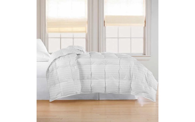  All-Season Feather and Down Comforter, White, King
