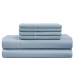  Antimicrobial 800 Thread Count Supima Cotton 6pc Sheet Set, Blue, Split King