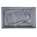  Antimicrobial 800 Thread Count Supima Cotton 6pc Sheet Set, Gray, Split King