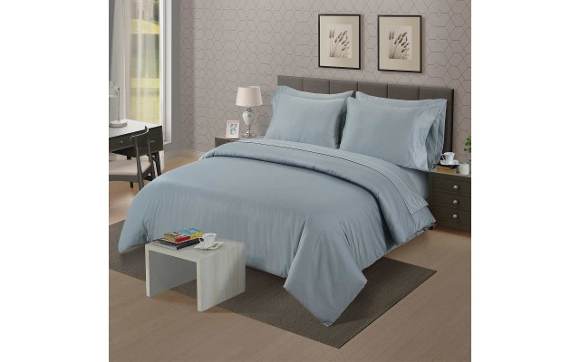  Antimicrobial 800 Thread Count Supima Cotton 6pc Sheet Set, Blue, Split King