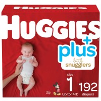 Huggies Plus Diapers Sizes 1 - 2, One Color, 1 (8-14 lb/4-6 kg)