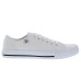  Ladies' Lace-Up Canvas Shoe, White, 6