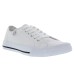  Ladies' Lace-Up Canvas Shoe, White, 6
