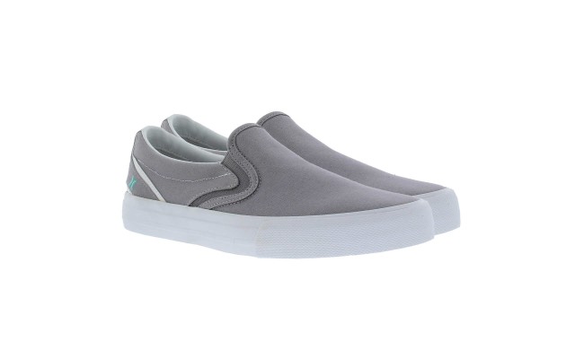  Ladies' Slip-On Shoe, Gray, 10
