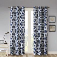 Intelligent Design Maci Fretwork 42″ x 63″ Room-Darkening Grommet Window Panel