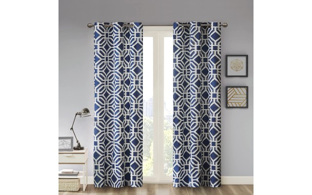  Maci Fretwork 42″ x 63″ Room-Darkening Grommet Window Panel