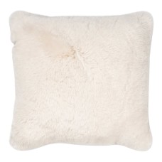 Ivory Faux Fur Pillow