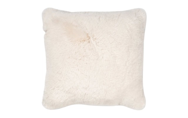 Ivory Faux Fur Pillow