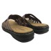  Ladies' Slip On Sandal, Brown, 10