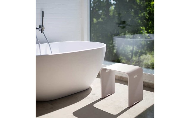 Jade Cast Stone Bench with Handles