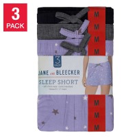 Jane and Bleecker Ladies' Short Set, 3-pack, Black, Medium