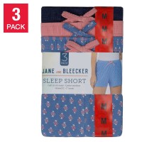 Jane and Bleecker Ladies' Short Set, 3-pack, Pink, Large