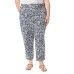  Ladies’ Printed Pull-on Pant, Gray, Medium