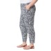  Ladies’ Printed Pull-on Pant, Gray, Medium