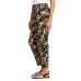  Ladies’ Printed Pull-on Pant, Yellow, Medium