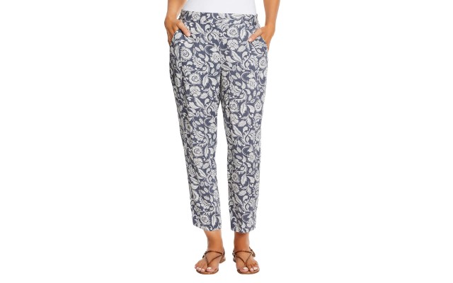  Ladies’ Printed Pull-on Pant, Gray, Medium