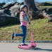  Saturn 3 Wheel Light-up Folding Scooter Pink