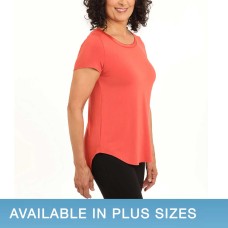Joan Vass Ladies' Satin Collar Top